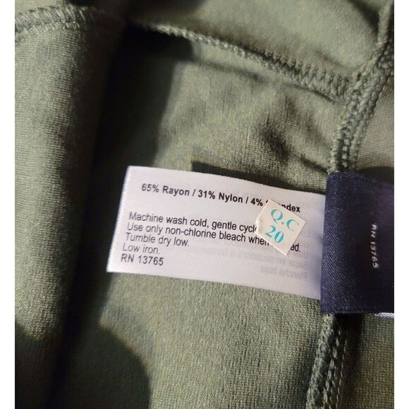 Seek No Further Womens Wide Leg Cropped Ponte Pants High Rise Stretch Green NWT - Picture 8 of 11